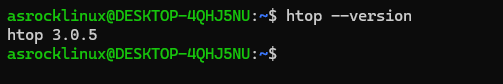 htop --version