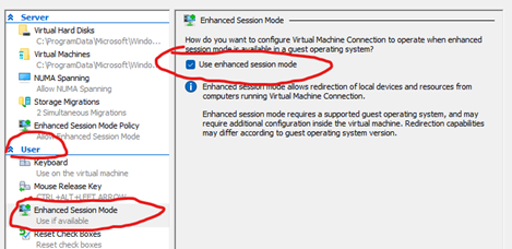 Use enhanced session mode