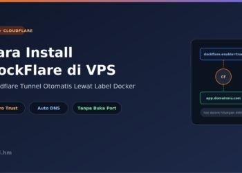 Cara Install DockFlare di VPS: Otomatis Kelola Cloudflare Tunnel Lewat Label Docker