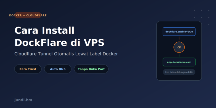 Cara Install DockFlare di VPS: Otomatis Kelola Cloudflare Tunnel Lewat Label Docker