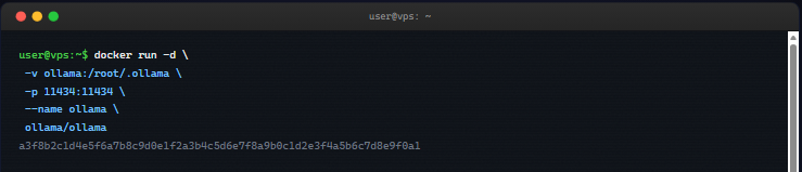 Command Terminal Docker